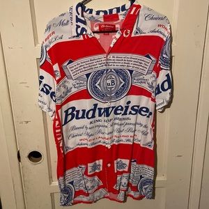 Button up Budweiser logo.